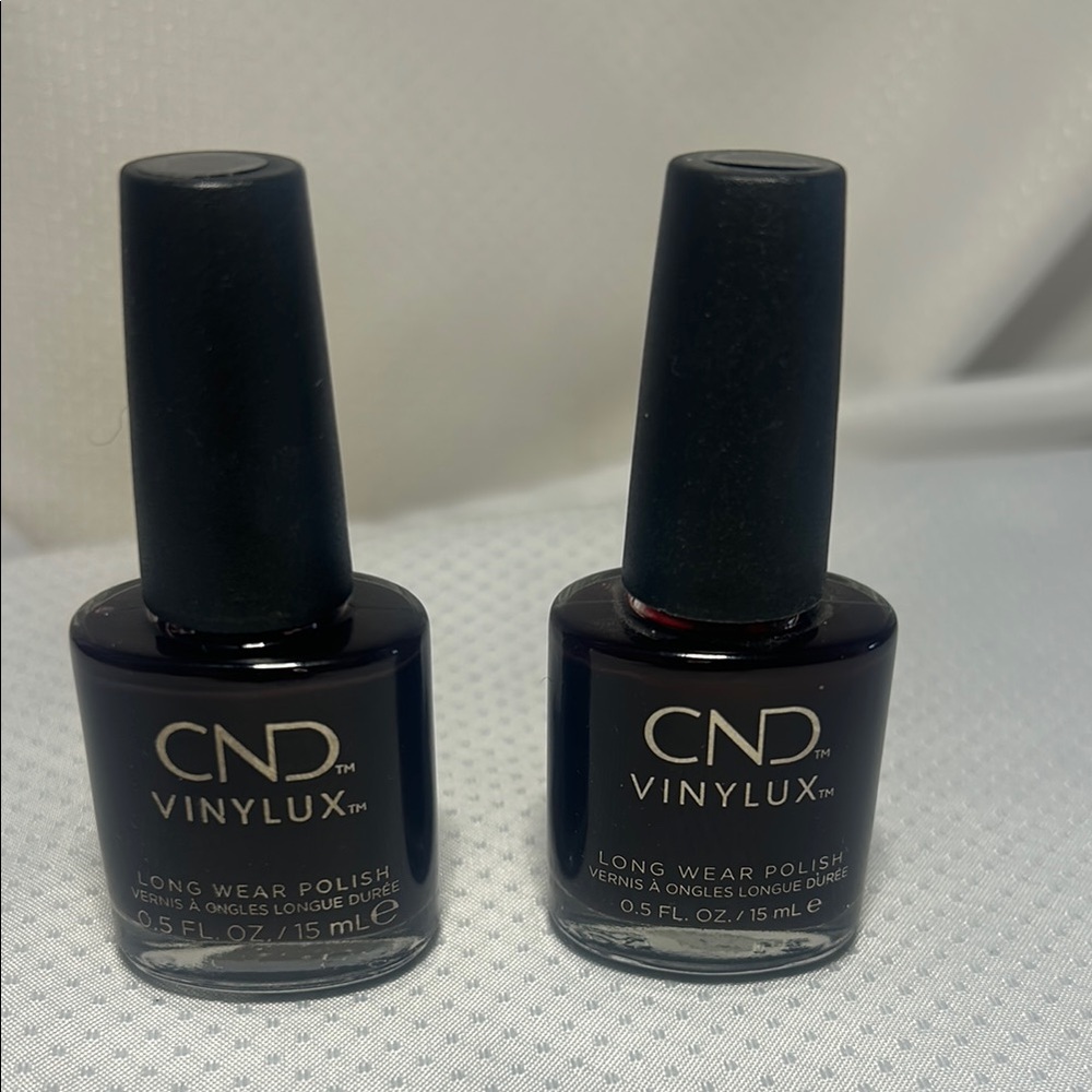 2x 159 Dark Dahlia - CND VINYLUX 15ml Long Wear Nail Polish Goth Vibes